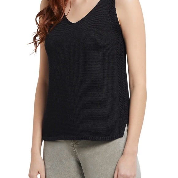 #13 Tribal Jeans Black Sleeveless Knit Top - Picture 1 of 5